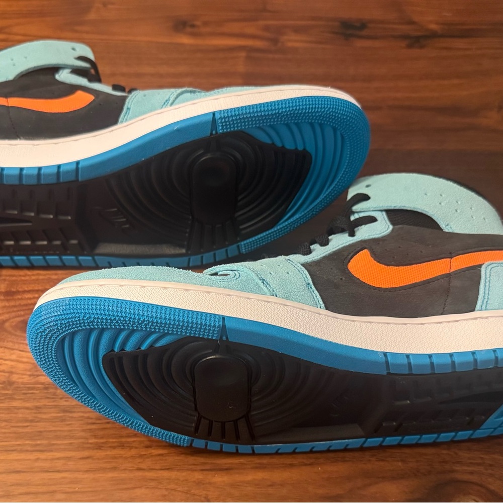 Nike Jordan 1 Zoom CMFT 2 Bleached Aqua Bright Citrus- Bought New Never Worn - Picture 4 of 8